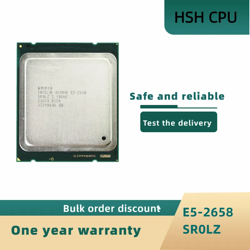 

Intel Xeon E5 2658 Processor 2.1GHZ 8-Core 20MB LGA 2011 95W CPU