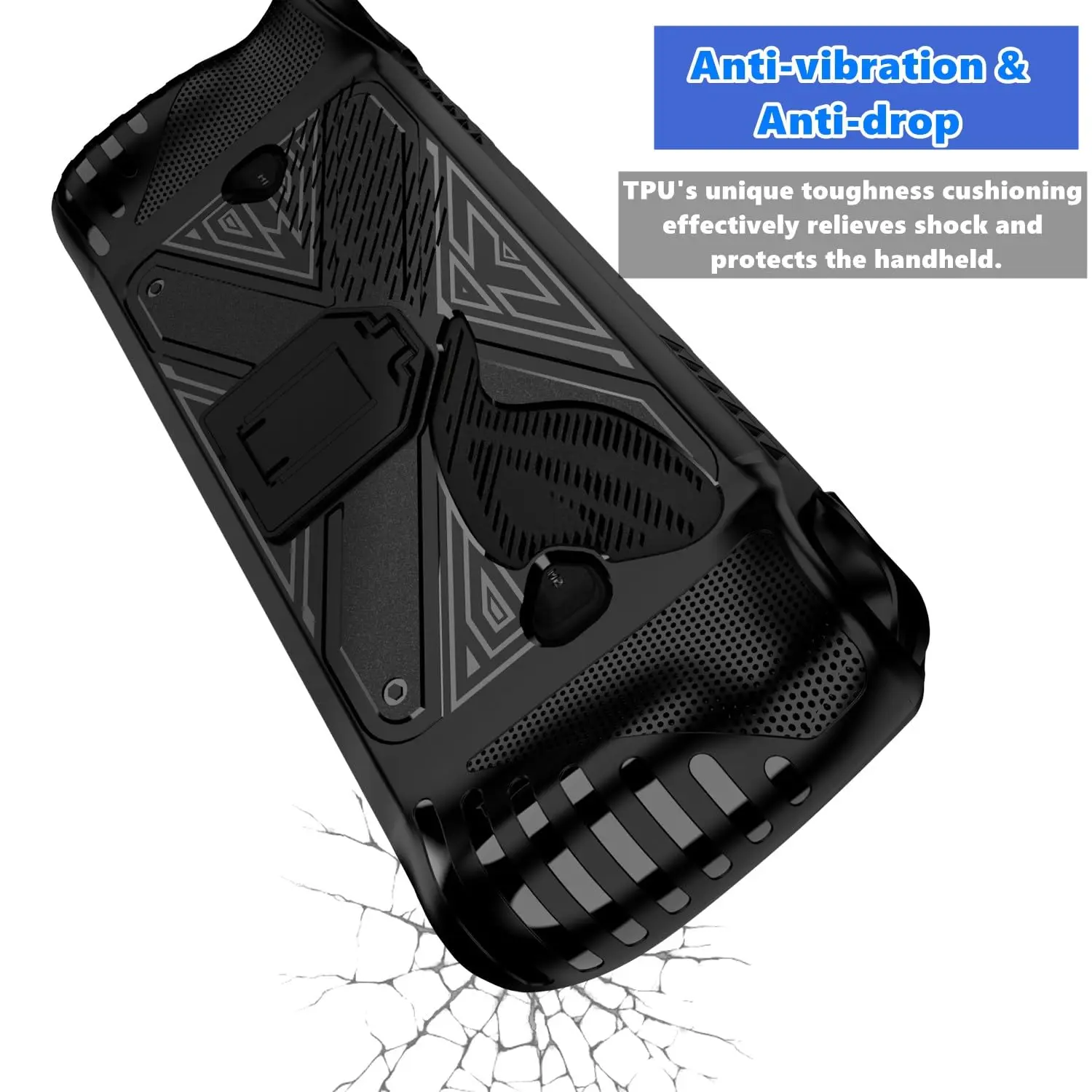 Фото Комплект аксессуаров для защиты экрана Rog Ally X + защитный чехол с подставкой для консоли Asus Rog Ally X ударопрочный защитный чехол №3