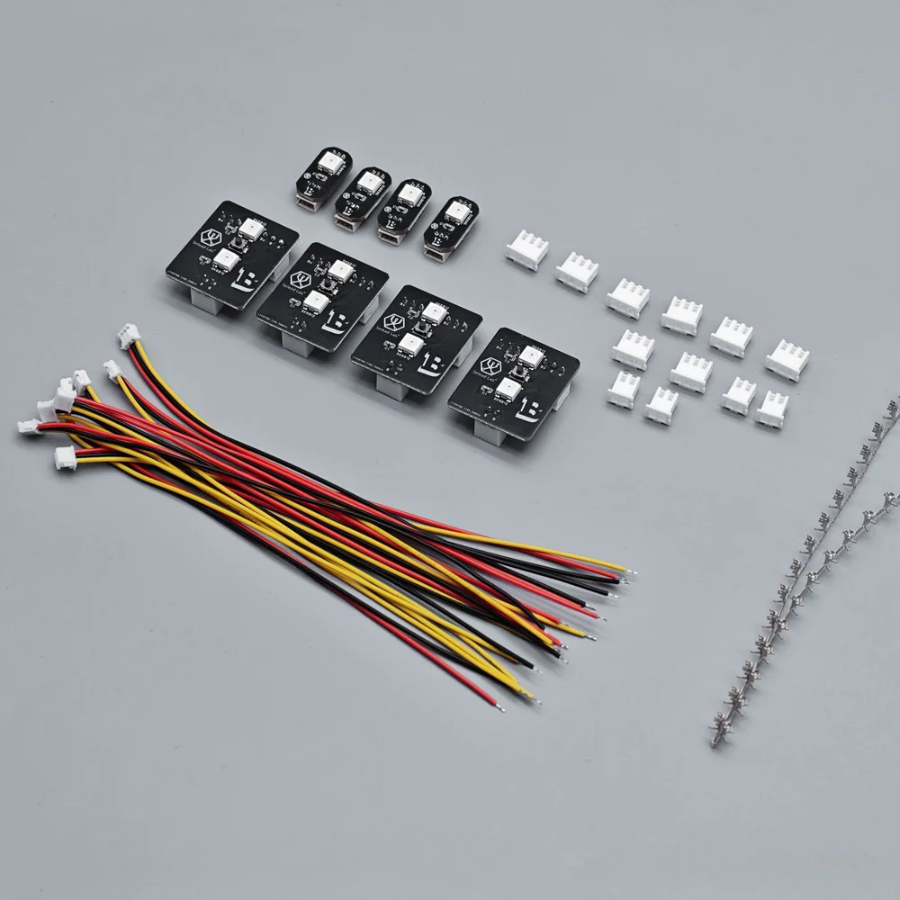 Фото Плата RGB LED-подсветки Seleadlab QuattroBox V2 Upgrade PCB с кнопками для замены оригинальных неопиксовых кнопок, запчасти для 3D-принтеров MMU №2