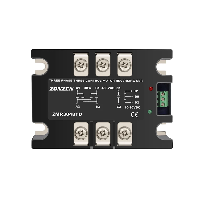 

3-фазное реверсивное твердотельное реле SSR промышленного двигателя 1 ~ 7 кВт