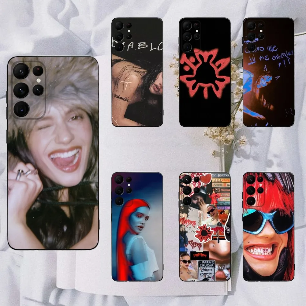 Чехол для телефона Spanish Singer R-Rosalia Samsung Galaxy A20 A21s A22 A31 A32 A52 A53 A72 73 A80 A91 Soft Black Cover