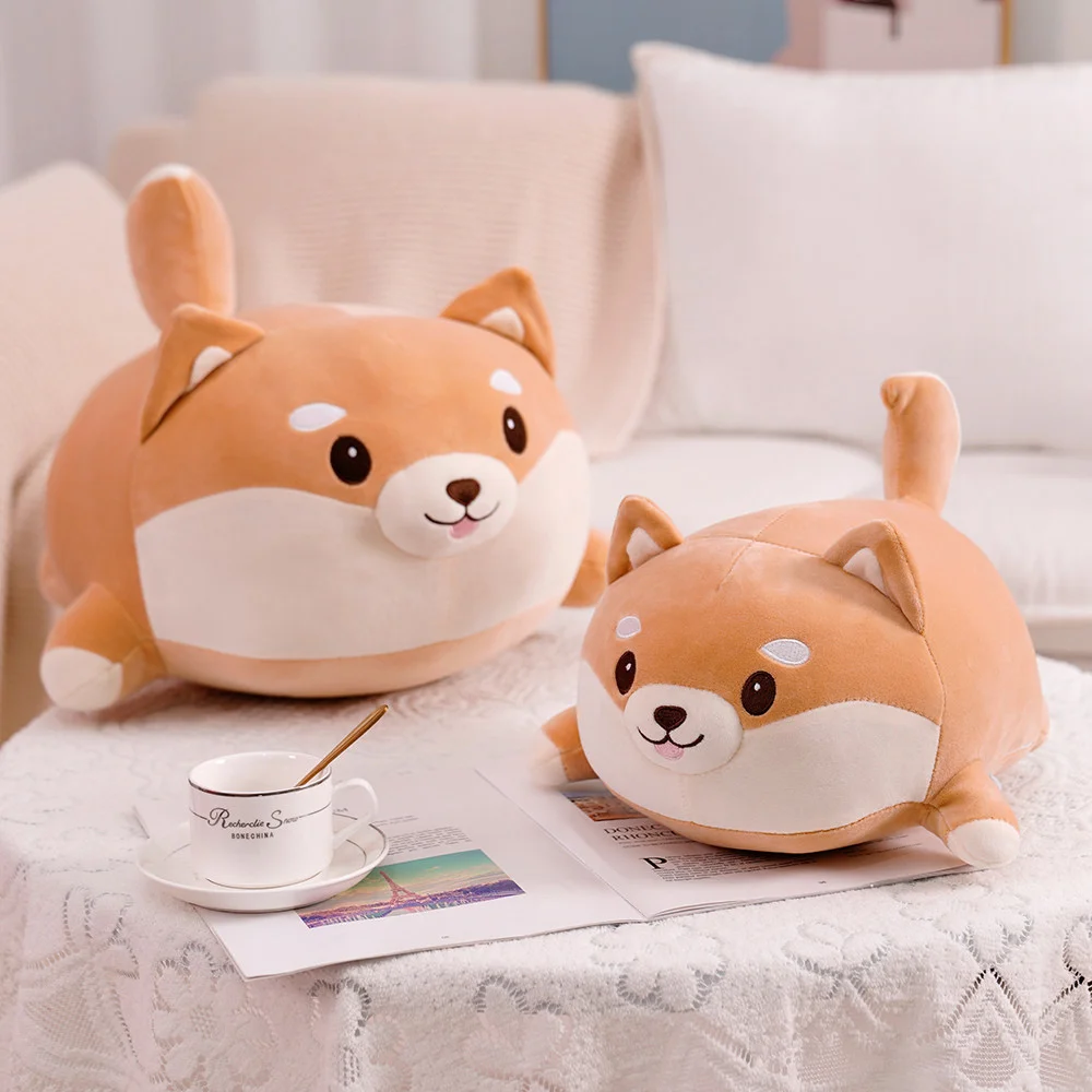 

35cm 50cm New Kawaii Simulation Anime Dog Shiba Inu Corgi Plush Doll Toy Pillow Super Soft Stuffed Toys Home Decor Sofa Cushions