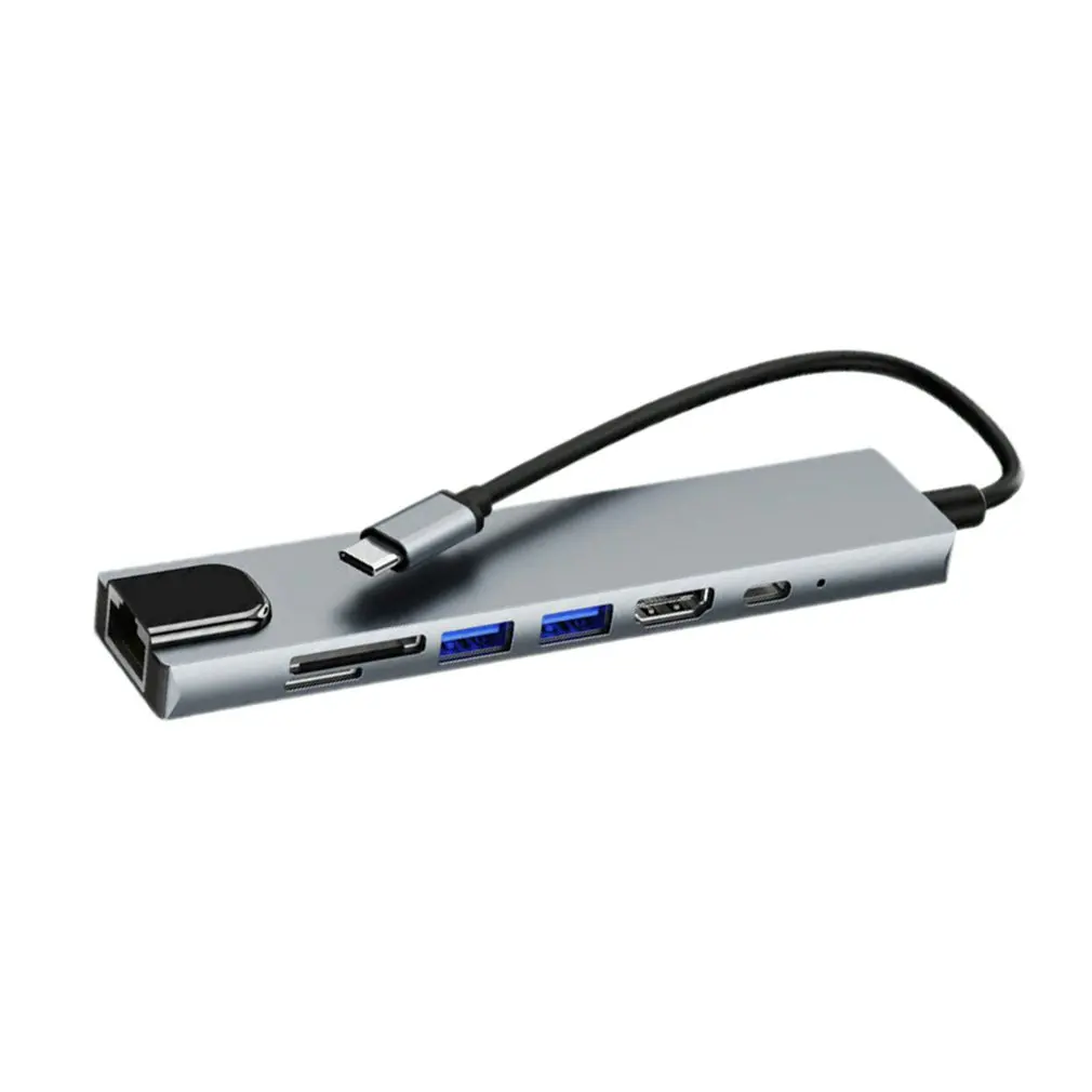 

USB-концентратор 7 в 1, совместимый с 4K HDMI, USB 2,0, USB 3,0, адаптер PD TF SD для Macbook Pro/Air iPad XPS Surface