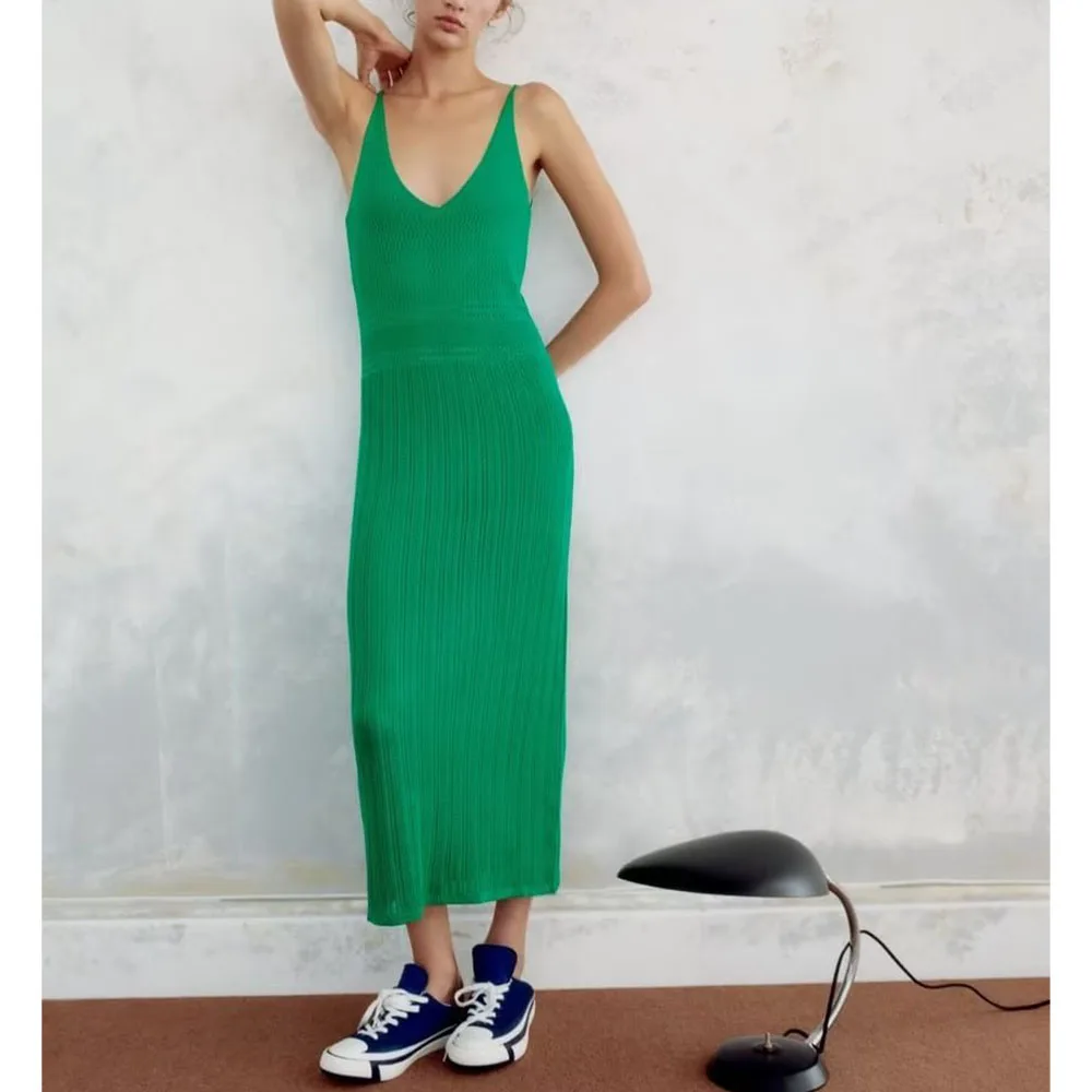 

Женское длинное платье на бретелях, облегающее кружевное зеленое платье с круглым вырезом, лето 2022