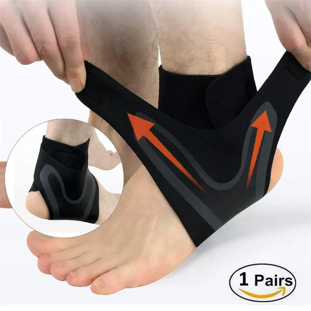 

Adjustable Ankle Support For Men Women Running Basketball Neoprene Compression Ankle Brace Elastic Sprain Foot Sleeve Sports