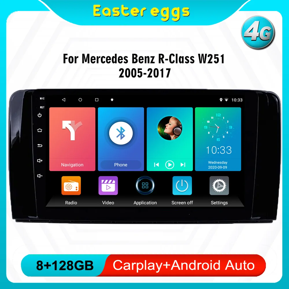 

Eastereggs For Mercedes Benz R Class W251 R280 R300 R320 R350 R63 2005-2017 2 Din 9" Car Multimedia Player Android GPS Autoradio