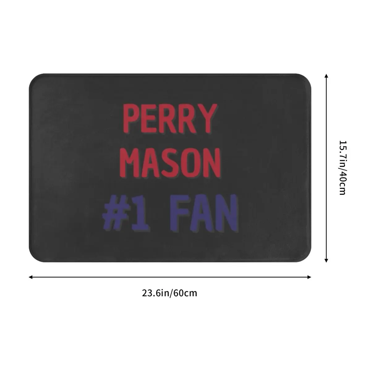 Фото Коврик для пола Perry Mason-1 Fan, прямоугольный придверный коврик для входа в комнату, семейный коврик для ежедневной чистки обуви №3