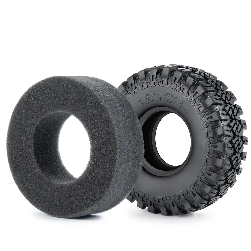 Резиновые шины YEAHRUN 1 9 дюйма 4 шт. 114x38 мм колесные для моделей 1/10 Axial SCX10 90046 Wraith 90018