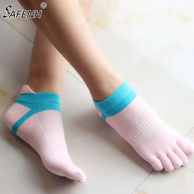 Women Socks 5 Toes Cotton Socks Exercise Socks 8 Colors