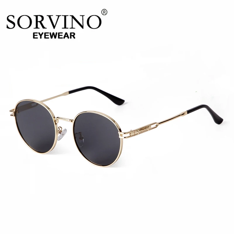 SORVINO круглые солнцезащитные очки в стиле ретро для женщин и мужчин брендовые