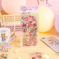 5pcslot lovely wonderful life cute cartoon pvc sticky stickers 80160mm kawaii scrapbooking stationery supplies