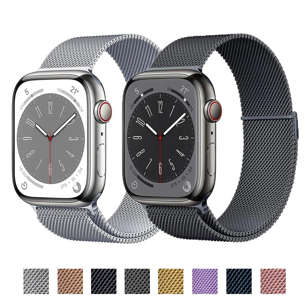 

Ремешок для Apple Watch Band 44 мм 40 мм 45 мм 41 мм Ultra 49 мм 38 мм 42 мм 45 мм, браслет с магнитной петлей correa iWatch series 8 3 6 se 7