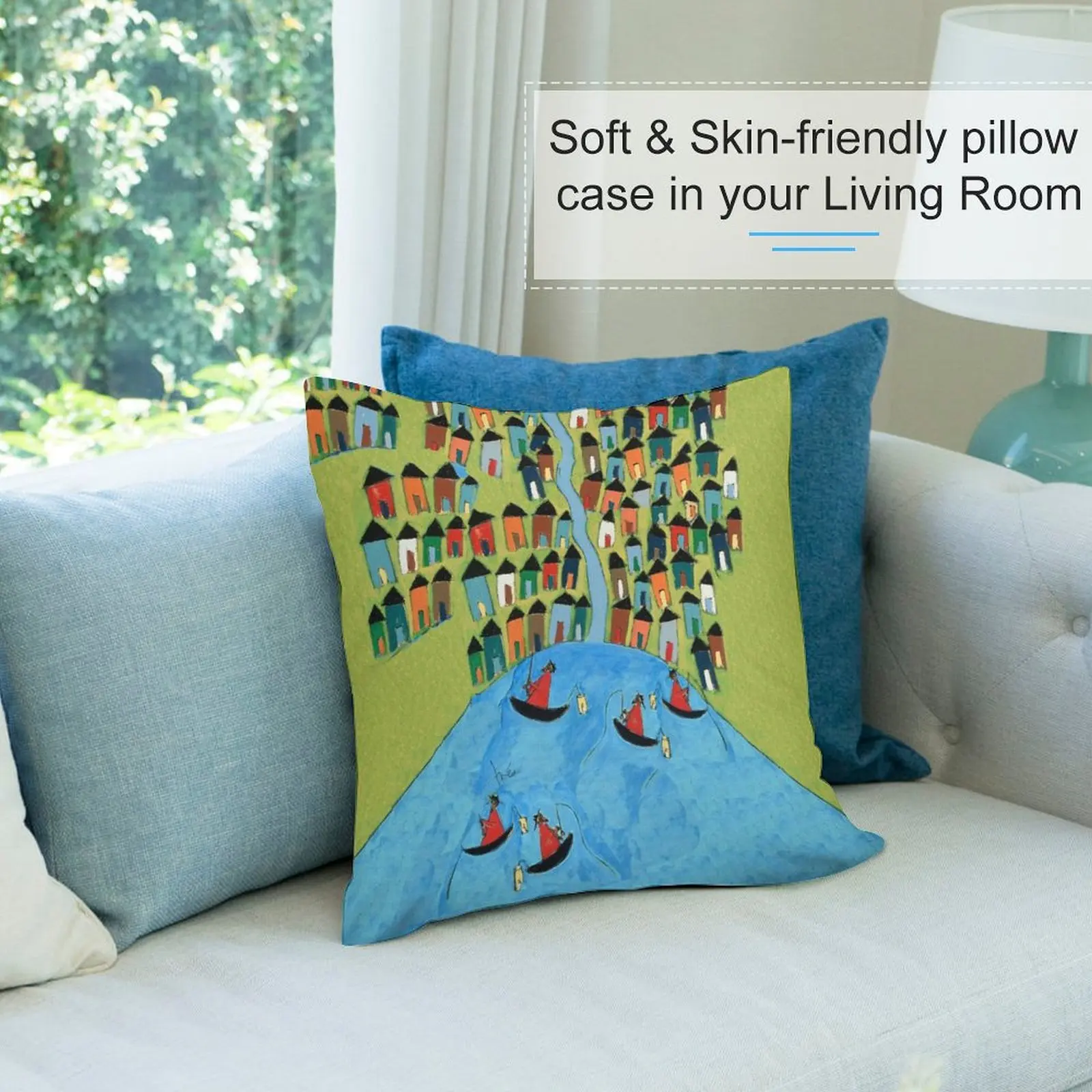 Рыбацкая деревня-Arusha диванная Подушка наволочки подушки для фотографий