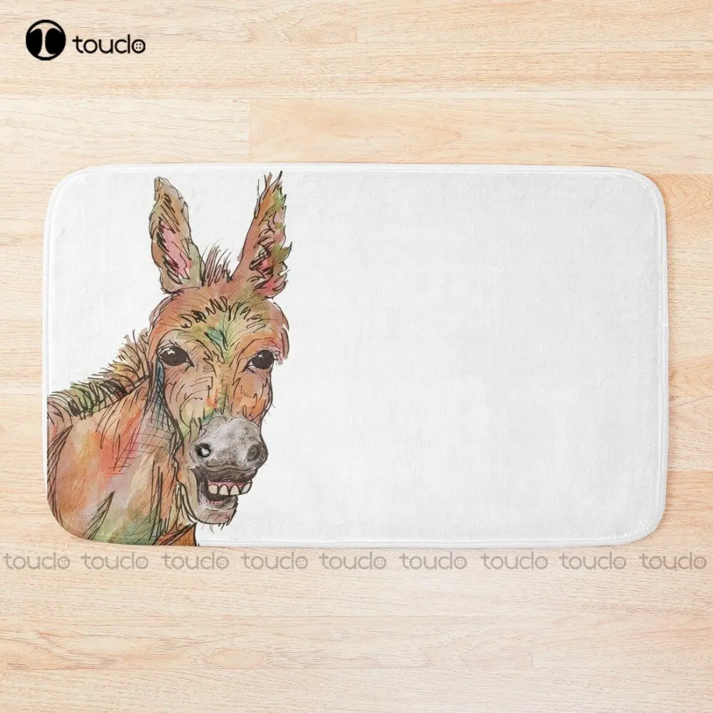 

Розовый коврик для ванной Dorky Donkey