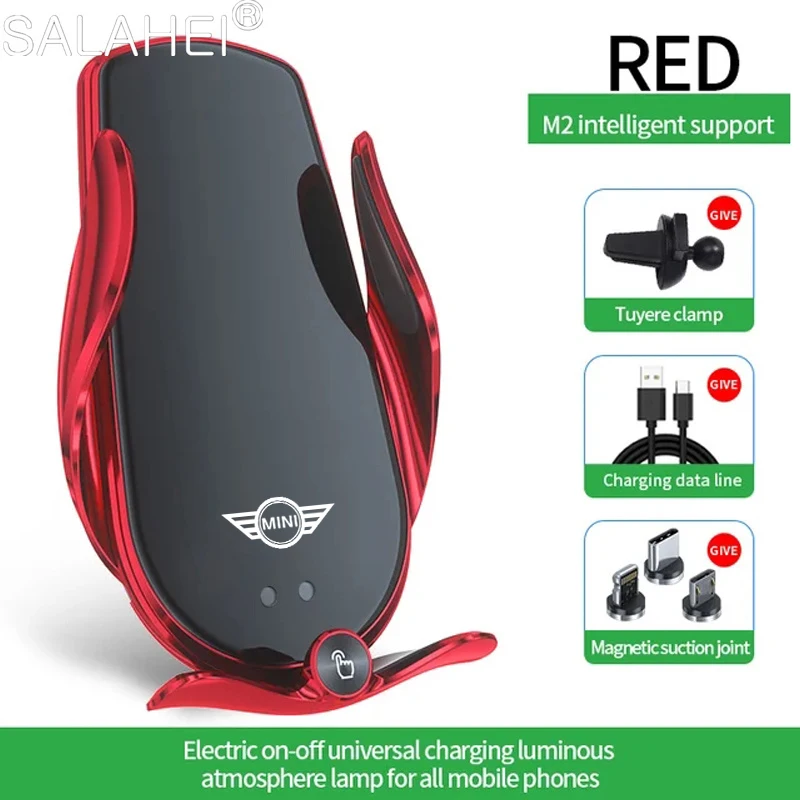 Автомобильное беспроводное зарядное устройство с магнитной головкой кронштейн