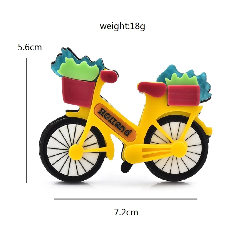 Wuli&ampbaby акриловые ретро велосипедные броши для женщин унисекс 2 цвета с цветами