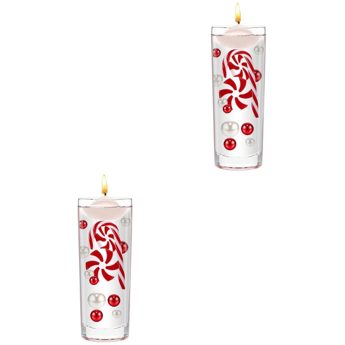 

2 Sets Christmas Vase Fillers Beads Floating Pearls Fillers Water Gel Beads Table Centerpieces