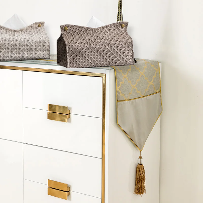 

Nordic PU Leather Napkin Box with Snap-fastener Living Room Bathroom Car Tissue Holder Solid Light Luxury Carved Storage Box