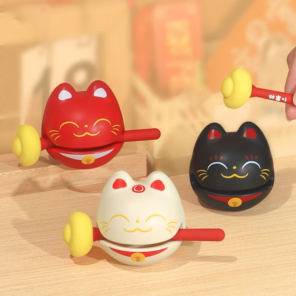 Милая мультяшная деревянная рыбка забавная декомпрессионная игрушка звуковой