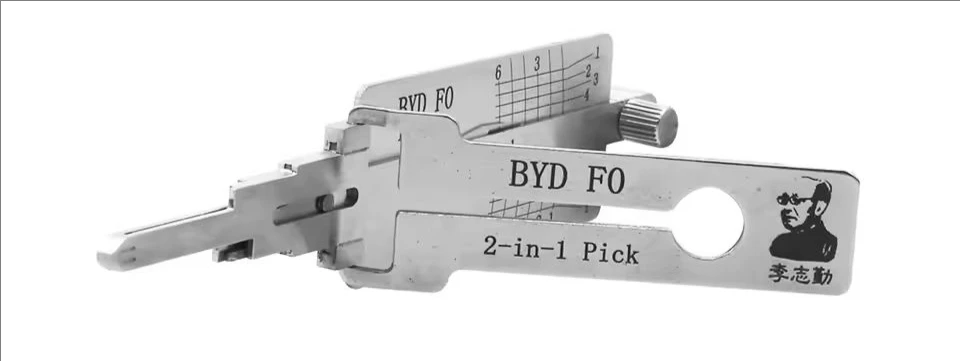 

1 шт. инструмент Lishi 2in1 для BYD01/BYD03/BYD01R/BYD FO/BYD 2 трека/пика блокировочный инструмент для BYD Han Song L Tengshi декодер автомобильный комплект