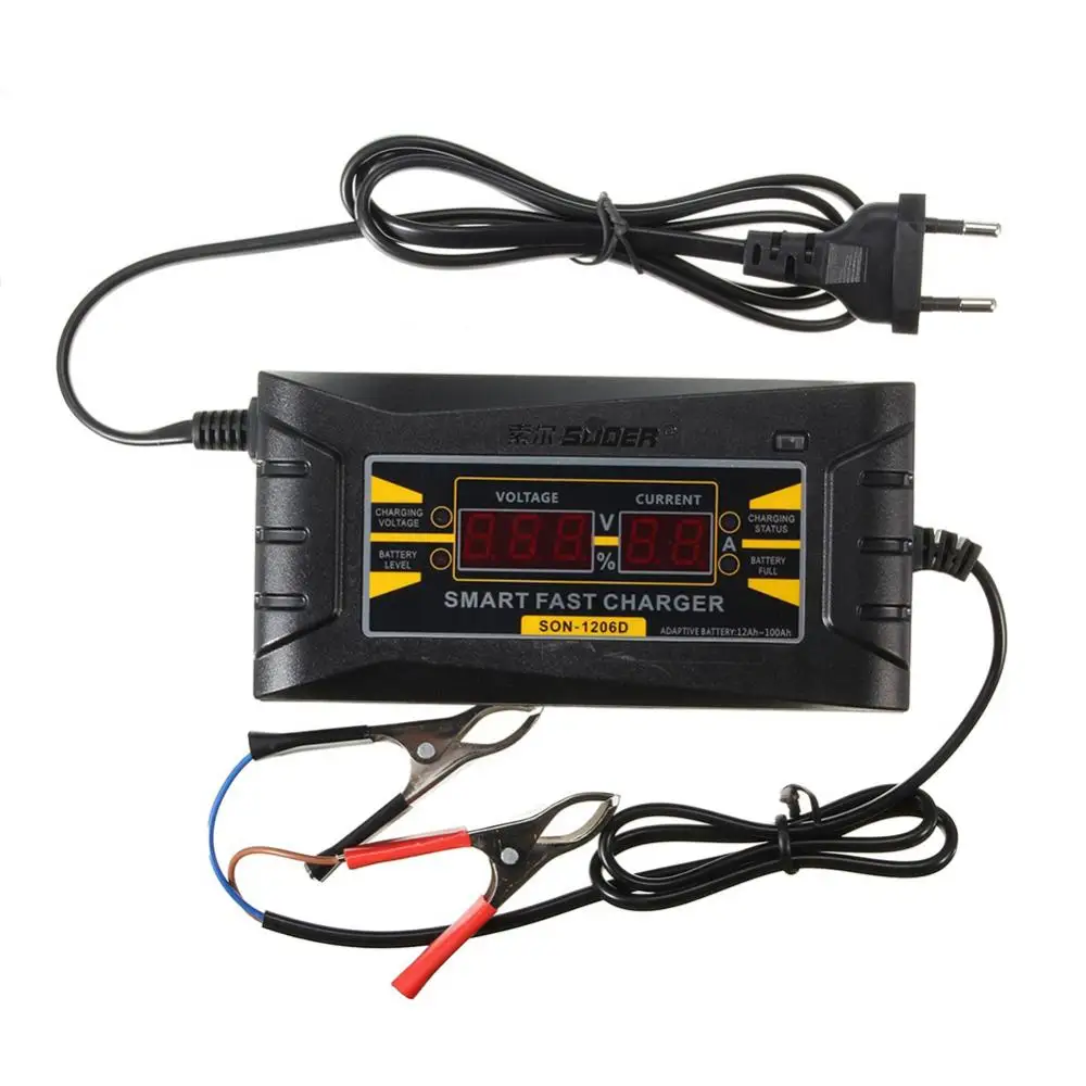 

12V 6A Automatic Car LCD Digital Display Smart PWM Battery Charging Charger