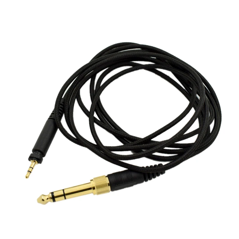 Сменный 2 м разъем 6 35 мм адаптер аудио кабель для наушников Shure SRH440 840 940 PHILIPS SHP9000