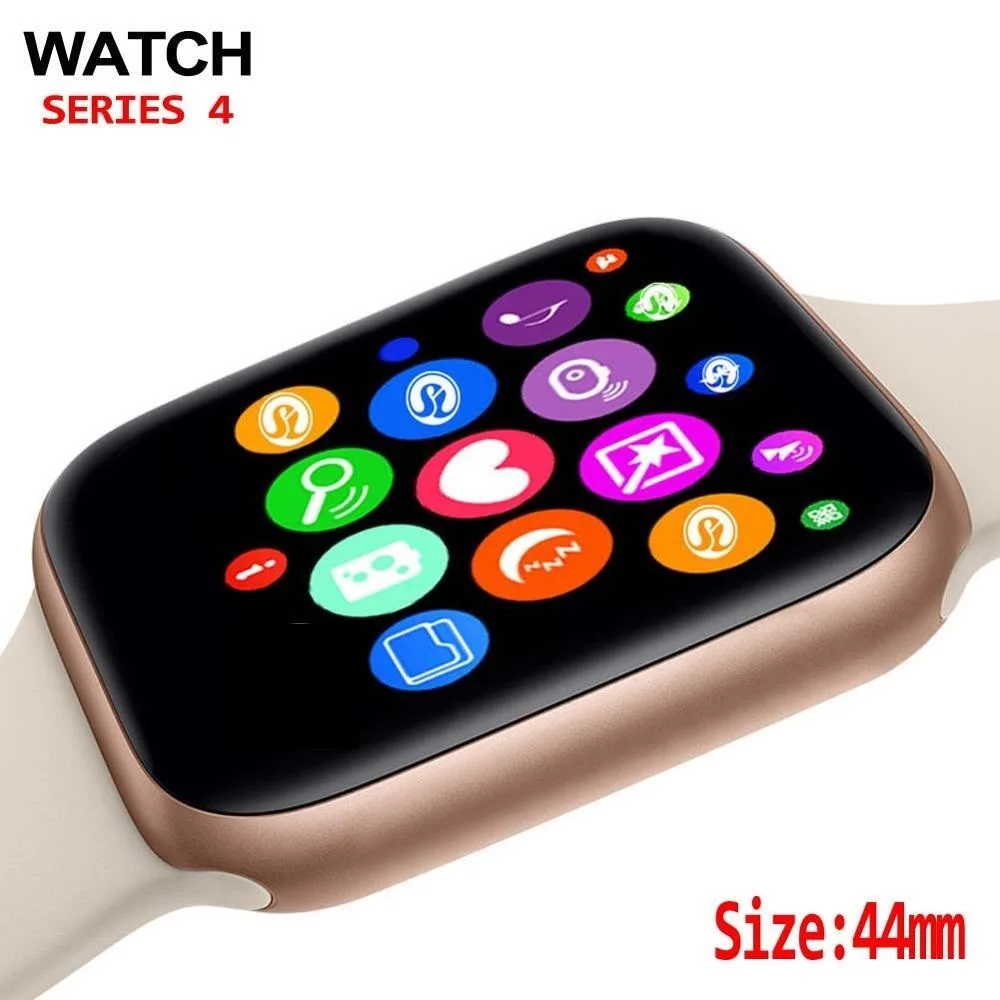 

Смарт-часы серии 4, 44 мм, поддержка синхронизации и передачи данных, Совместимость с Apple Watch Series 5, iphone 8 X, Android