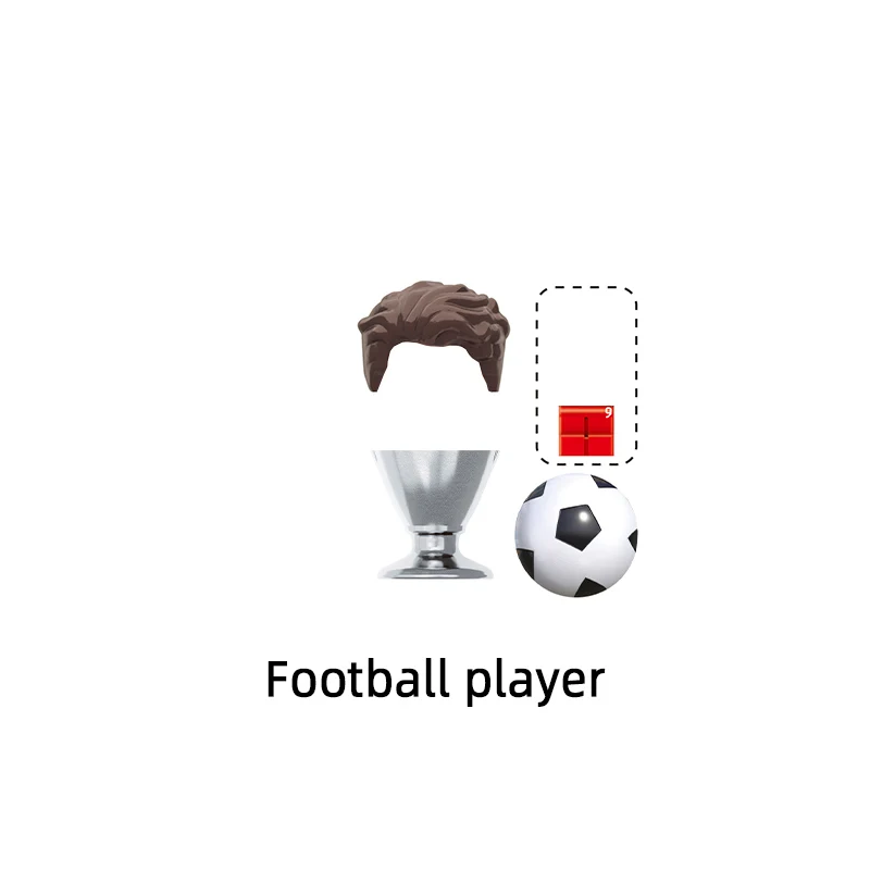 Знаменитый Футбольный игрок Звездный номер 5 7 9 10 11 8 модель из блоков детский