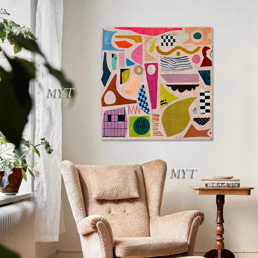 

Pure Handmade Idea Design Painting Modern Acrylic Artwork Abstract Art Room Decoration Large Size Picture Unframed Canvas Style