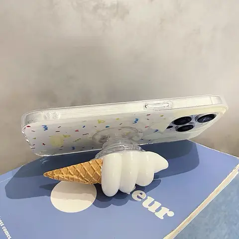 3D складной кронштейн подушки безопасности для мороженого, подставка для телефона, акриловая подставка для зеркала, настольная складная ручка для телефона