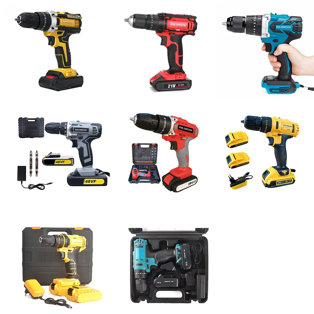 GOLDMOONs беспроводная дрель шуруповерт 24В