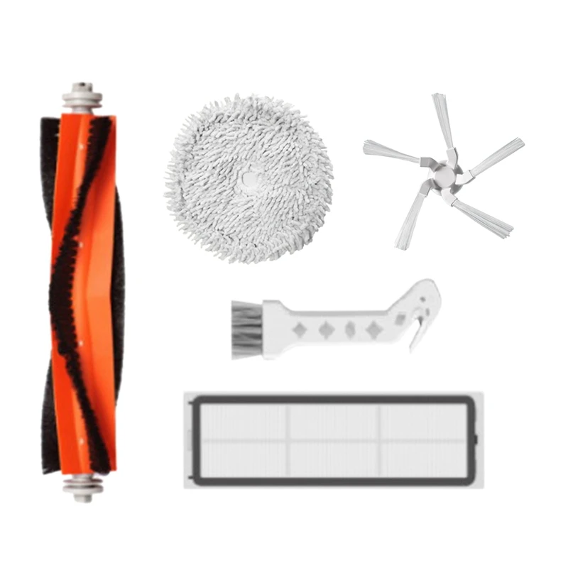 

5Pcs Replacement Parts Kit For Xiaomi Dreame W10/W10 Pro Robot Vacuum Cleaner Removable Mop Cloth Main Side Brush Filter