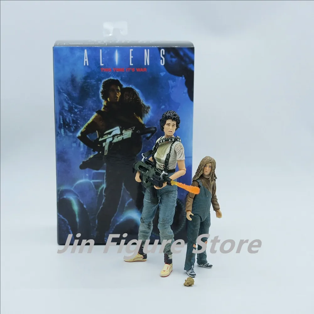 Фото NECA 30-летие Aliens Ripley Rescuing Newt ПВХ Фигурка Модель Игрушка Коллекционная Фигурка №1