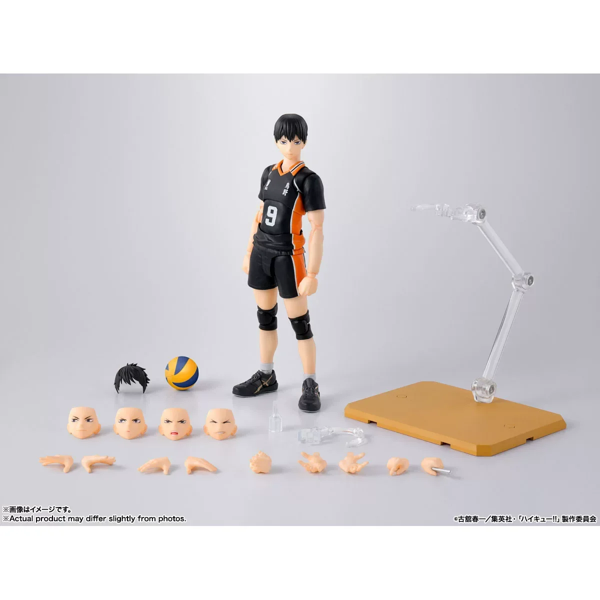 Фото Оригинальная фигурка Bandai TAMASHII S.H.Figuarts Haikyuu!! Аниме-фигурки SHF: Шойо Хината и Тобио Кагеяма, коллекционные статуэтки №3