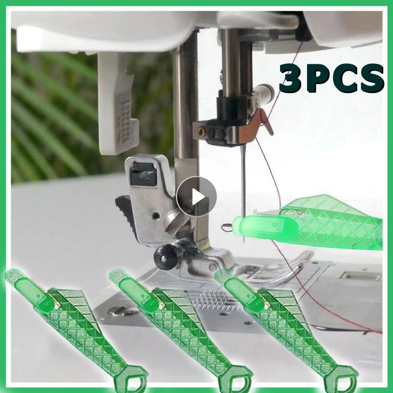 

3pcs Fish Type Needle Threader Sewing Machine Needle Threader Changer Stitch Insertion Tool Automatic DIY Simple Needle Threader