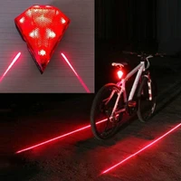 bicycle laser tail light warning lamp usb charging diamond shape highlight tail light decorative light