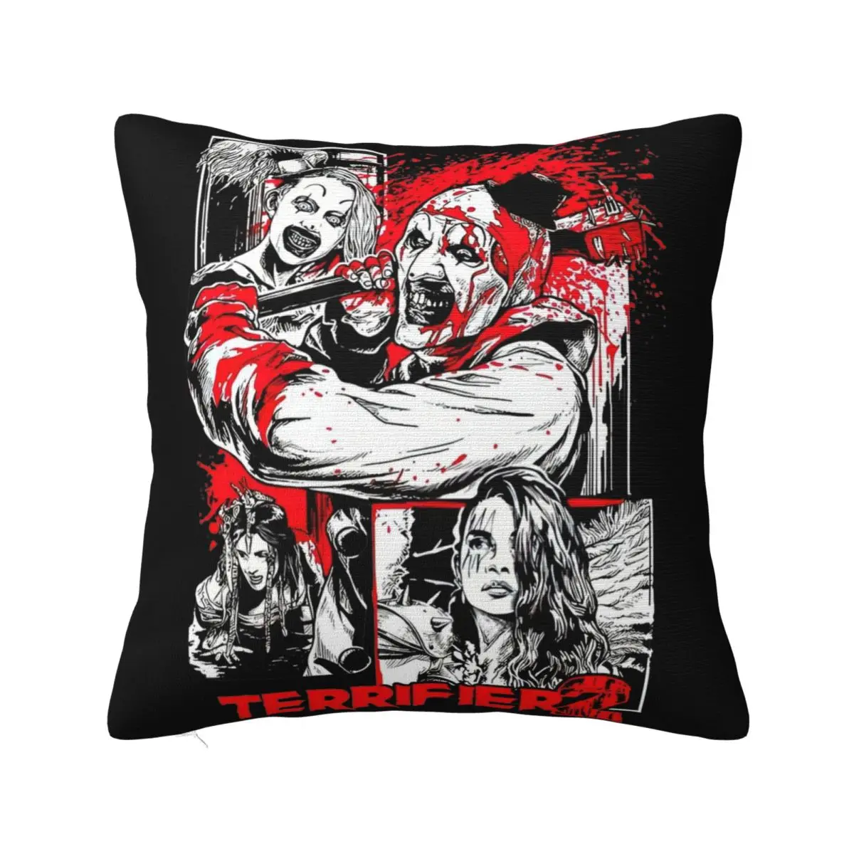 Ретро Ужас 2 Хэллоуин клоун художественная наволочка мягкая ткань Декор диван
