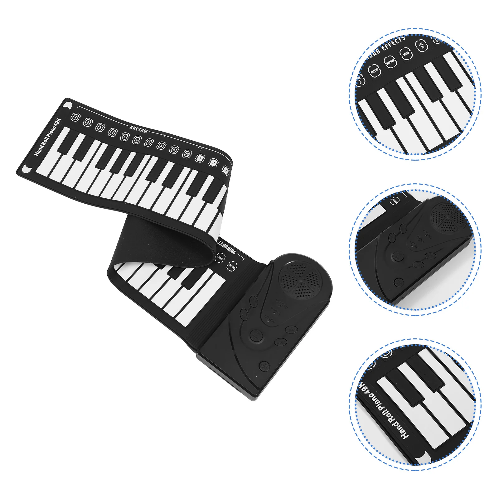 

1 Set 49 Key Hand Roll Piano Roll Piano Portable Keyboard Piano