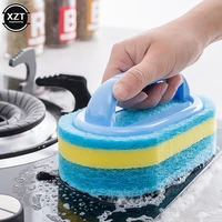1pcs kitchen cleaning bathroom toilet kitchen glass wall cleaning bath brush handle sponge bathtub ceramic cleaning tools