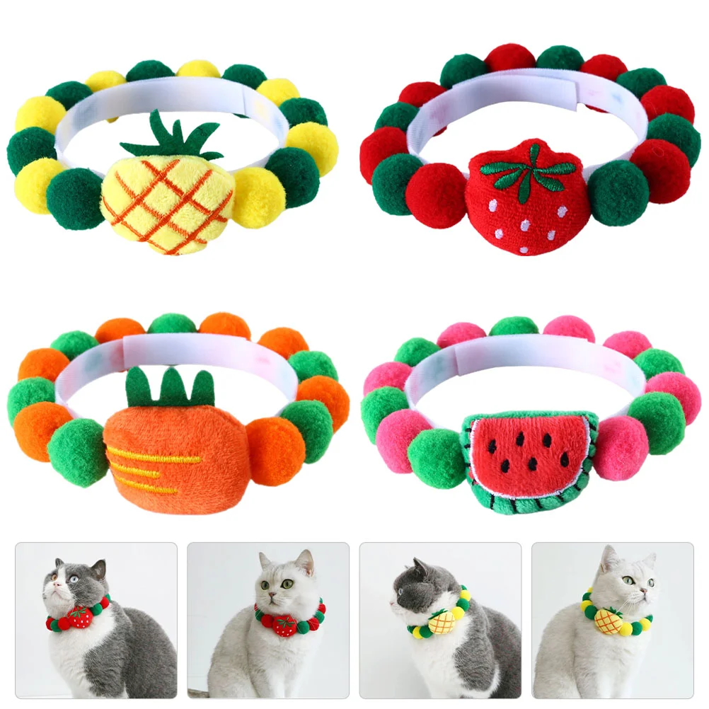

4Pcs Kitten Kitten Collars Tie Cat Collars Cat Collar Breakaway Breakaway Cat Collars Cat Collar for Cat Decoration Kitten