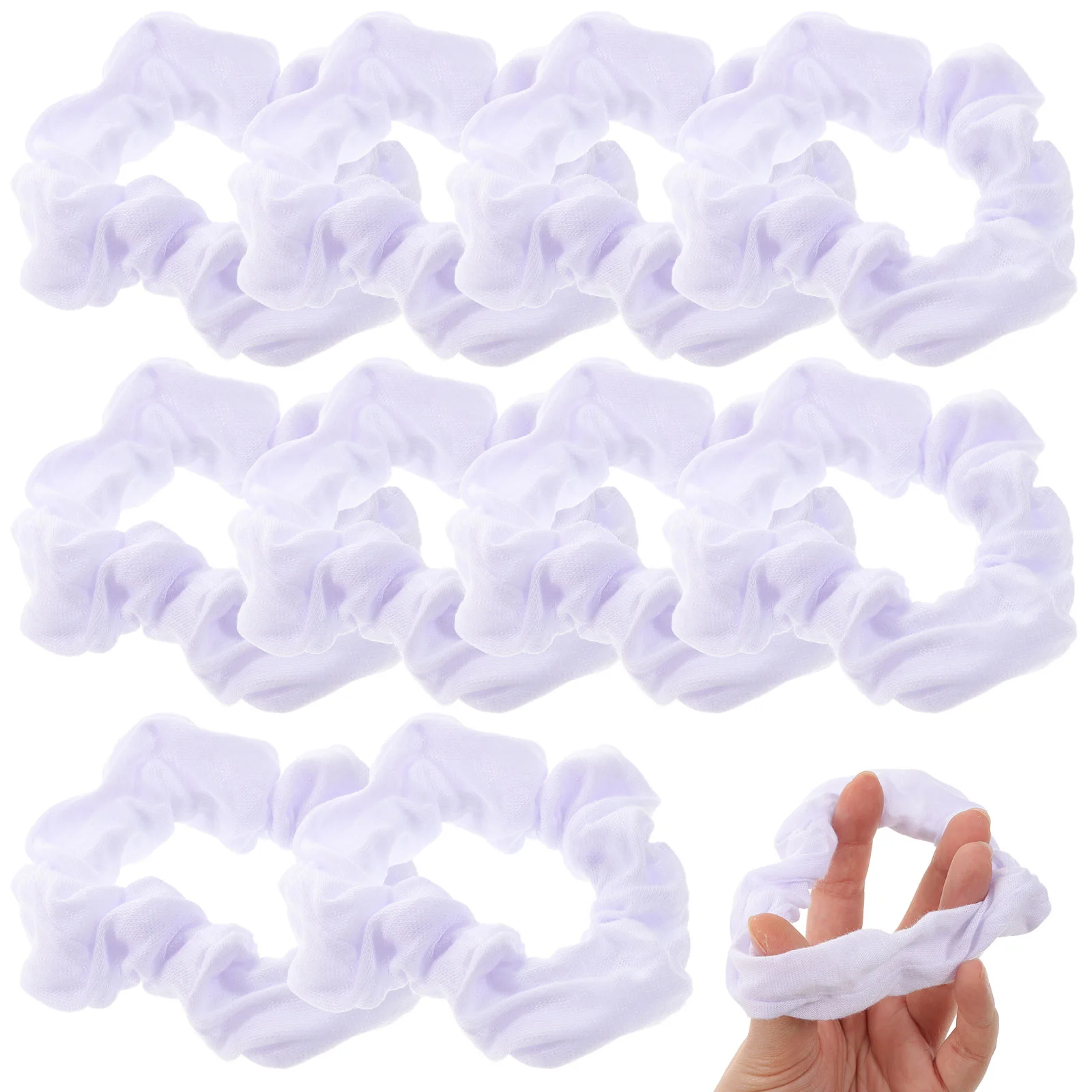 

Hair Ropes Ties Scrunchie Scrunchies Ponytail Bands Lady Elastic Scrunchy Rope Tie Simple Dye Wire Cord Ring Holiday Seasons