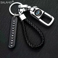 1pc anti lost number plate braided rope car emblem keychain key ring for geely atlas boyue coolray mk cross emgrand gs gl x7 ec7