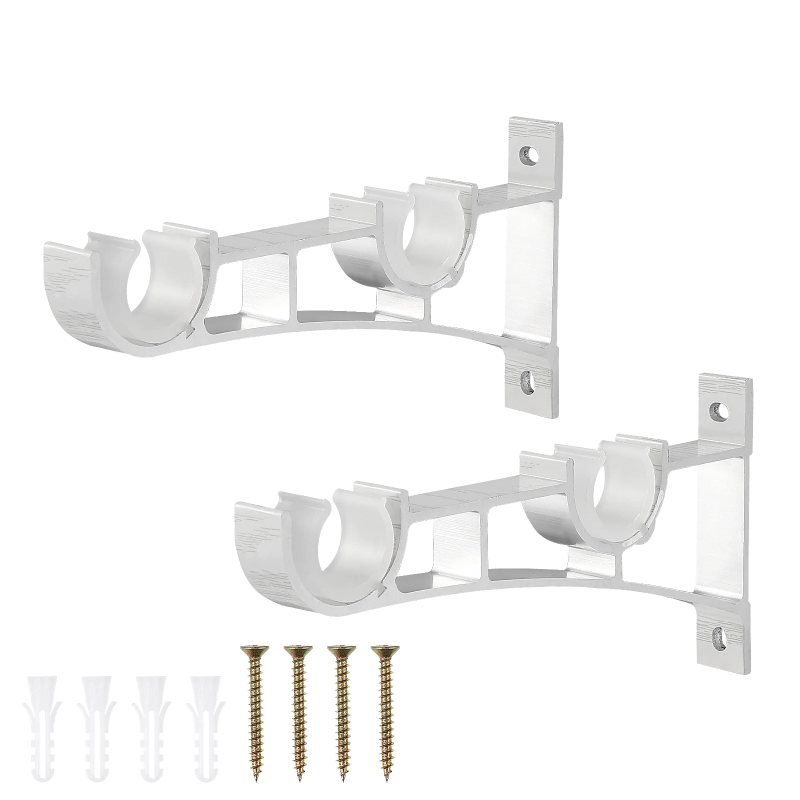 

2PCS Curtain Rod Rack Bracket for Curtain Rod Large Curtain Rods Curtain Accessories Curtain Rod Holders
