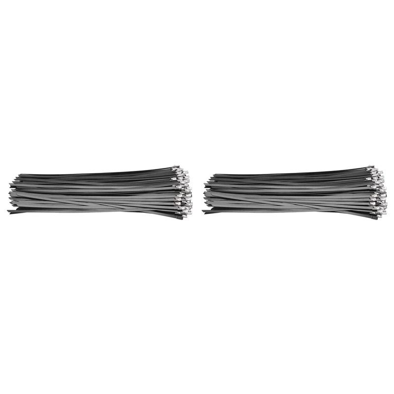 

200Pcs/Lot,4.6Mmx300mm Pvc Plastic Coated Ss304 Stainless Steel Cable Tie