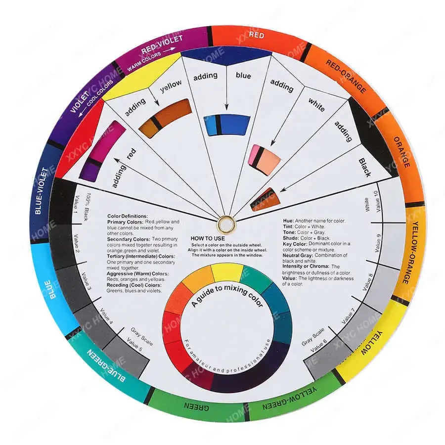1/2/3 шт. цветное колесо для татуировки доска смешивания цветов круглые цвета