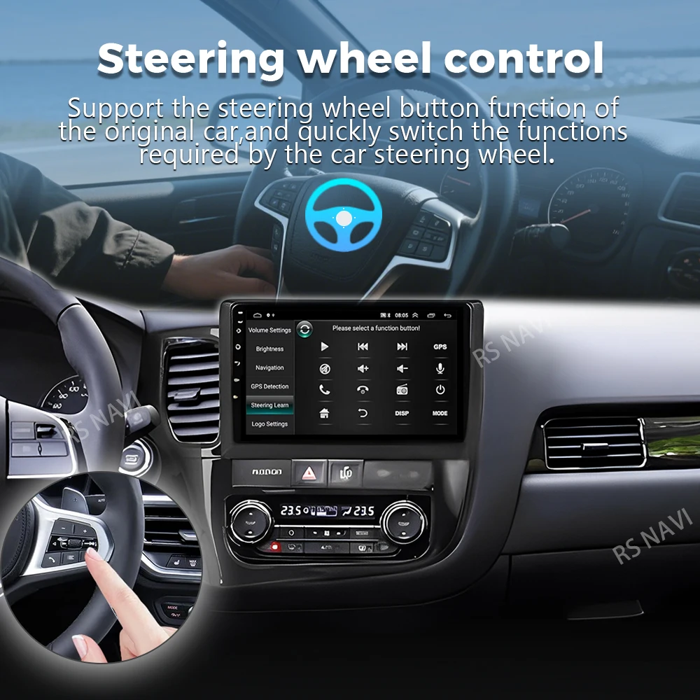 Автомагнитола Android 16 CarPlay для Mitsubishi Outlander 3 GF0W GG0W 2012-2018: Мультимедийный видеоплеер с GPS и голосовым управлением AI (art.: 3920d1128189c) - 3920d1128189c