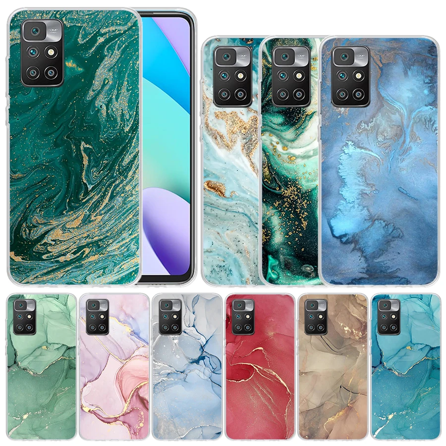 

Гранитный мраморный мягкий чехол для Redmi 10 10A 10C 9 9A 9C 9T с рисунком чехол для телефона 8 8A 7 7A K20 6 Pro 6A S2 K40, чехол с рисунком