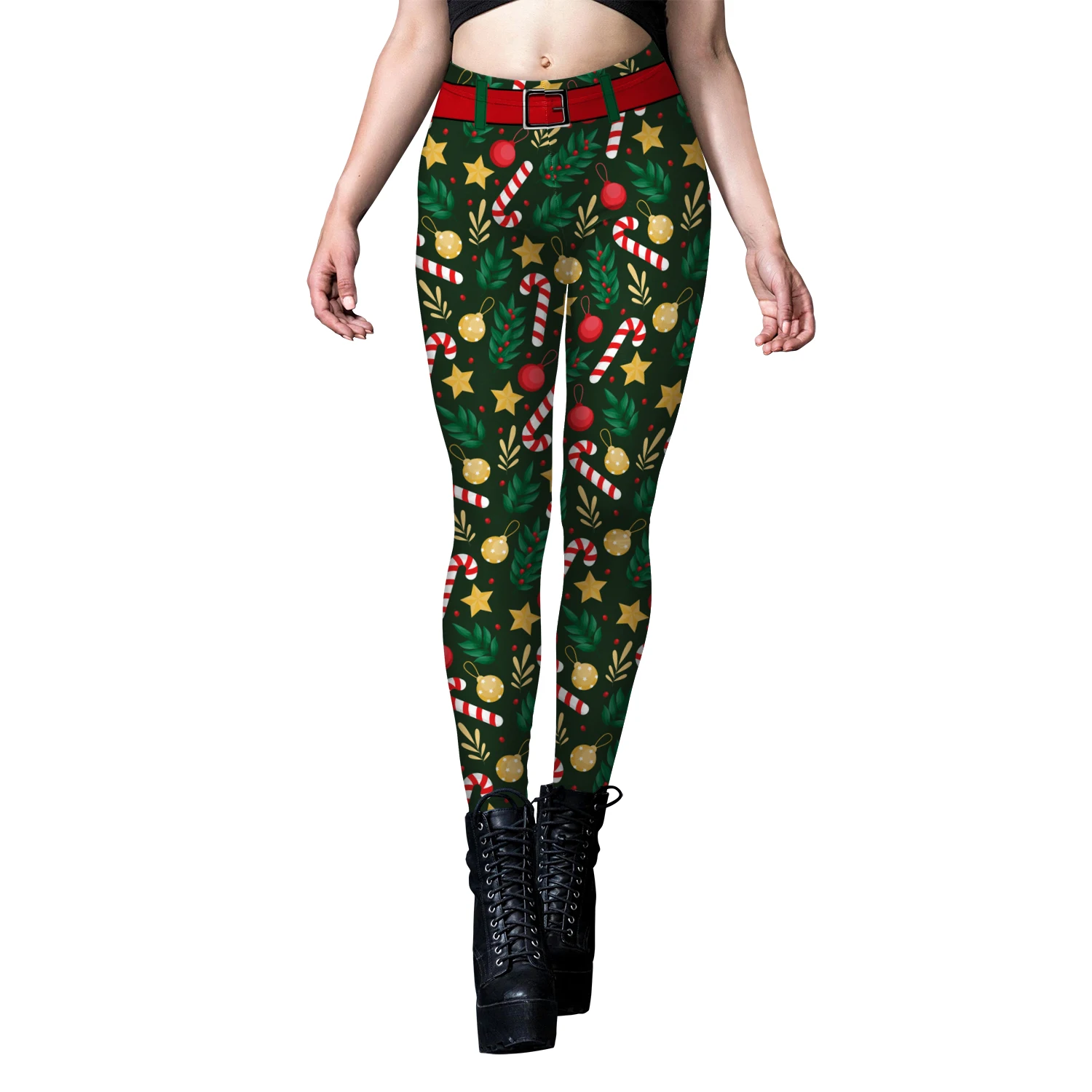 New Leggings for Women Christmas Fashion Cute Creative Xmas Trousers Snowflake Print Casual Leggings Sports Cosplay Partywear images - 5