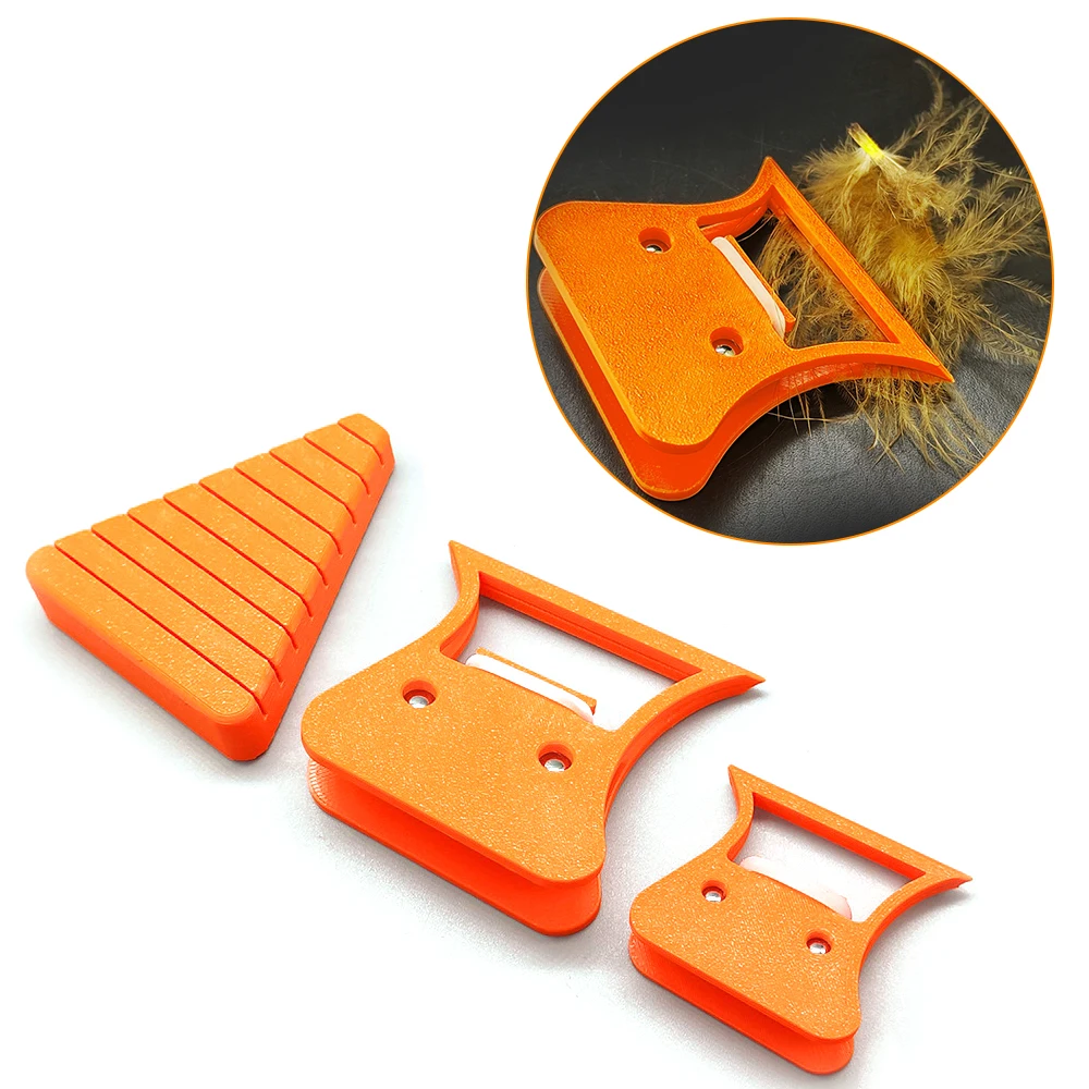 Блок с перьями CDC зажим для вязания мушек инструменты удержания Hackle зажимы гибки