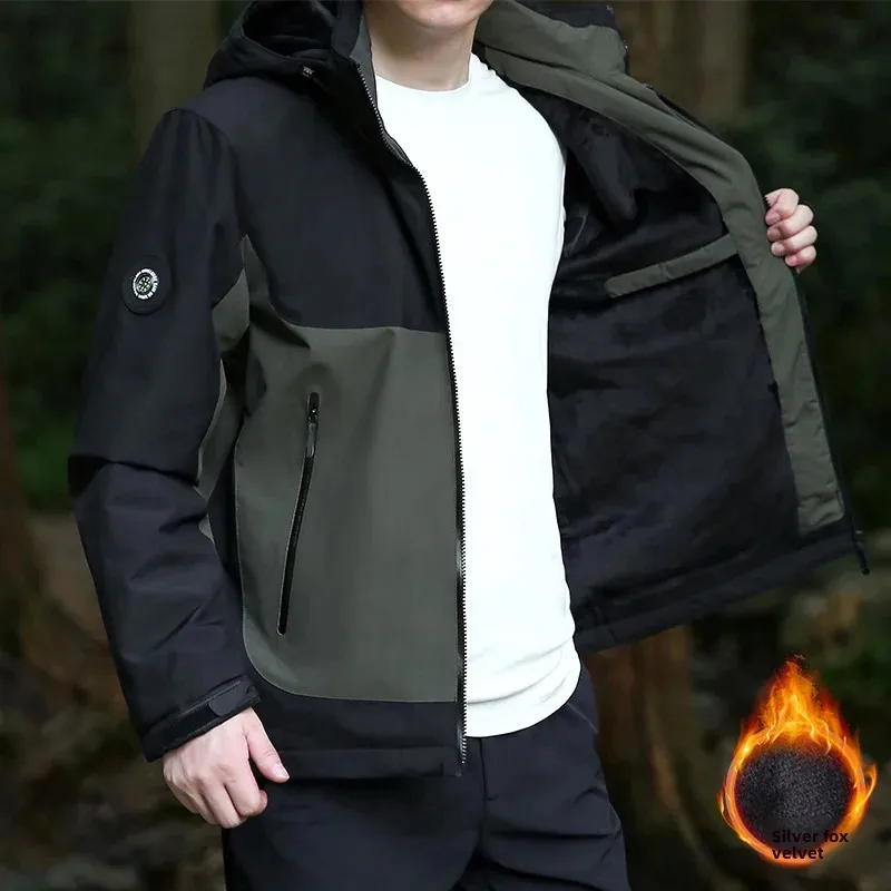 Повседневный мужской пиджак больших размеров осень/зима новый стиль хлопковая